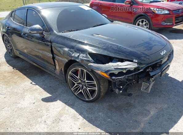 KNAE45LCXN6102159 2022 KIA STINGER Black Դիմացի տեսք