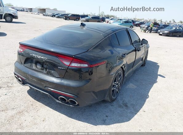 KNAE45LCXN6102159 2022 KIA STINGER Black Հետևի աջ