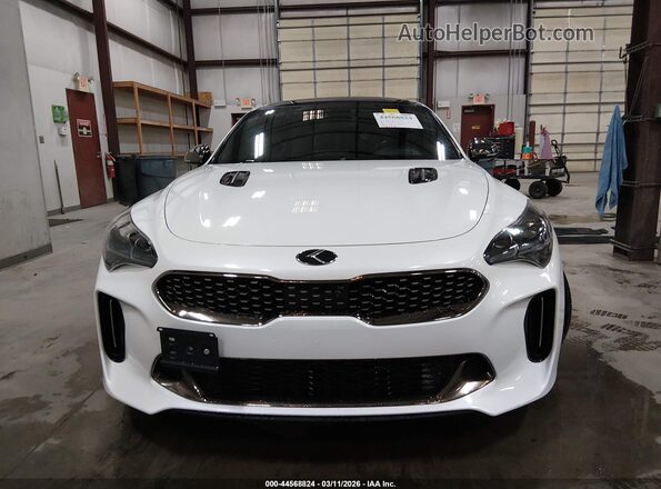 KNAE55LC4J6040488 2018 KIA STINGER White Вид щитка приладів