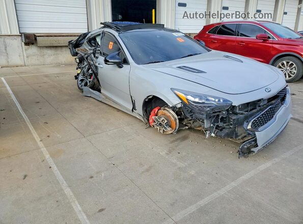 KNAE55LC4M6089646 2021 KIA STINGER Gray Առջևի աջ
