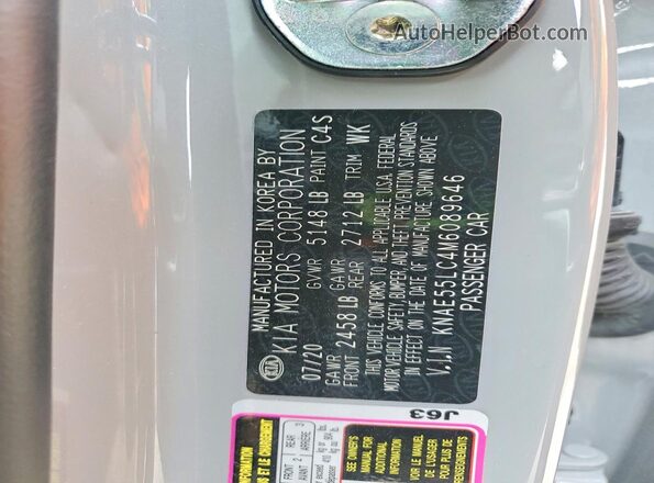 KNAE55LC4M6089646 2021 KIA STINGER Gray Շարժիչի բաժամունքի տեսք
