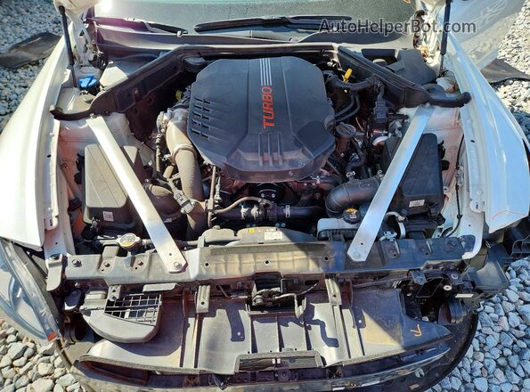 KNAE55LC6M6089213 2021 KIA STINGER White Սալոնի հետևի տեսք
