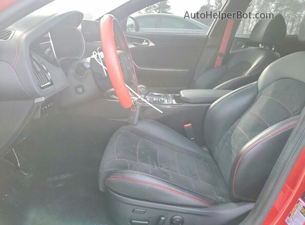 KNAE55LC8P6128369 2023 KIA STINGER Red Вид салону спереду