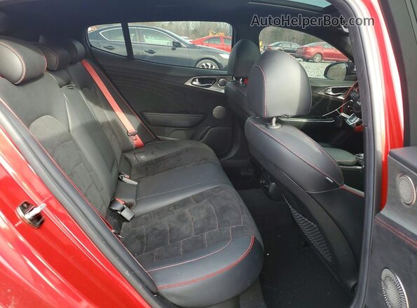 KNAE55LC8P6128369 2023 KIA STINGER Red Вид задніх сидінь