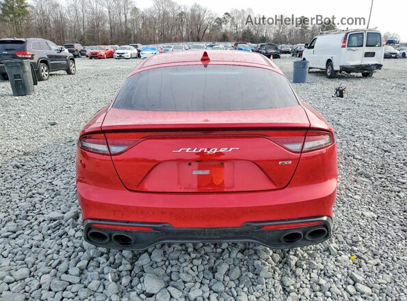 KNAE55LC8P6128369 2023 KIA STINGER Red Вид ззаду