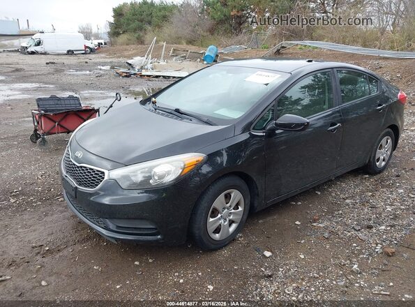 KNAFK4A62G5520239 2016 KIA FORTE Black წინა მარცხენა ხედი სამი მეოთხედიდან