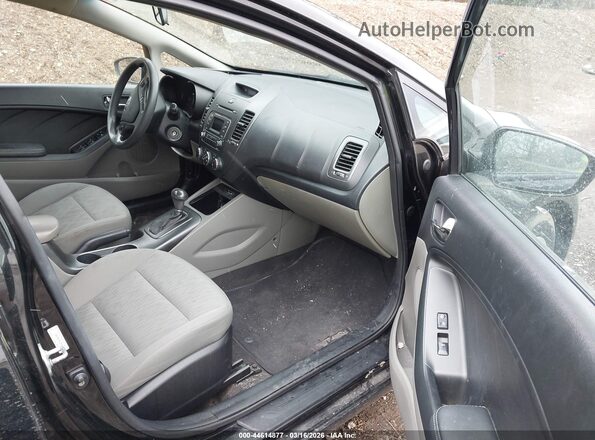 KNAFK4A62G5520239 2016 KIA FORTE Black წინა სალონის ხედი