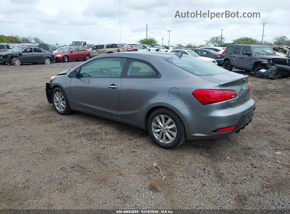 KNAFX6A80G5658151 2016 KIA FORTE KOUP Gray Задня ліва чверть