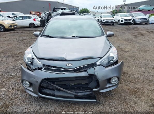 KNAFX6A80G5658151 2016 KIA FORTE KOUP Gray Вид щитка приладів