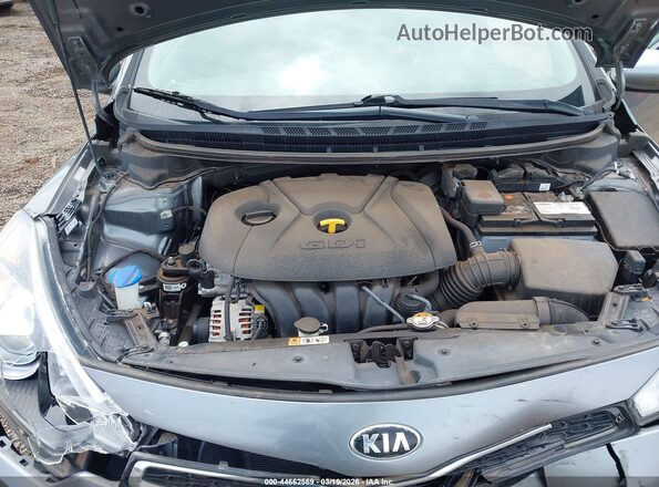 KNAFX6A80G5658151 2016 KIA FORTE KOUP Gray Вид ззаду