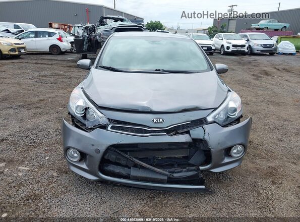 KNAFX6A80G5658151 2016 KIA FORTE KOUP Gray Вид спереду