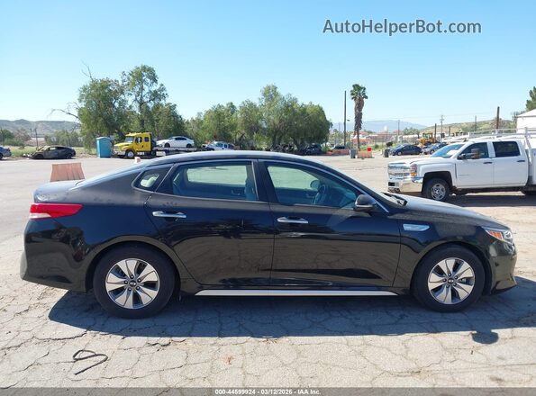 KNAGT4LE6H5017255 2017 KIA OPTIMA HYBRID Black უკანა სალონის ხედი