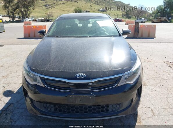 KNAGT4LE6H5017255 2017 KIA OPTIMA HYBRID Black ხელსაწყოთა პანელის ხედი