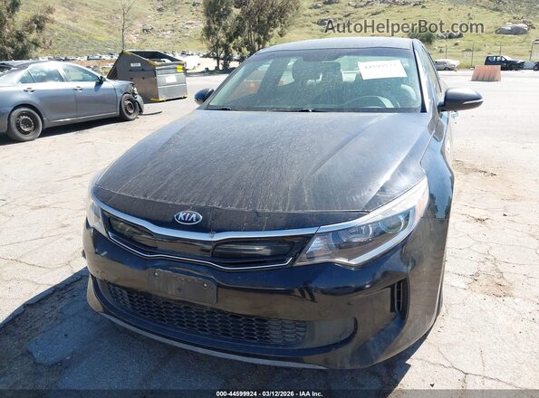 KNAGT4LE6H5017255 2017 KIA OPTIMA HYBRID Black წინა ხედი