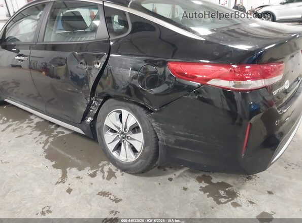 KNAGT4LE8H5011358 2017 KIA OPTIMA HYBRID Black Widok z przodu