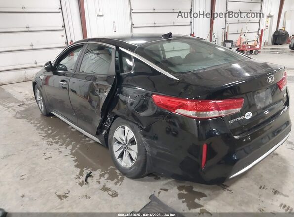 KNAGT4LE8H5011358 2017 KIA OPTIMA HYBRID Black Tył lewy