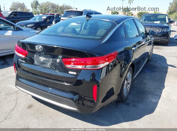 KNAGT4LE8H5012607 2017 KIA OPTIMA HYBRID Black Задня права чверть