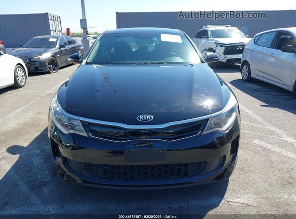 KNAGT4LE8H5012607 2017 KIA OPTIMA HYBRID Black Вид щитка приладів