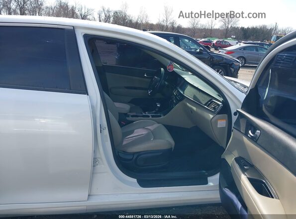KNAGU4LE0H5012730 2017 KIA OPTIMA HYBRID White Widok wnętrza z przodu