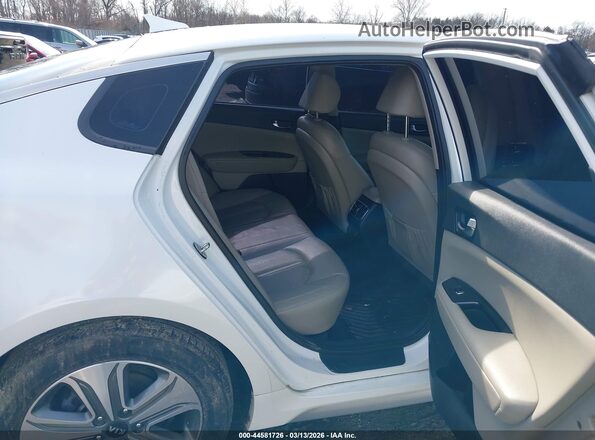 KNAGU4LE0H5012730 2017 KIA OPTIMA HYBRID White Widok naklejki z numerem VIN