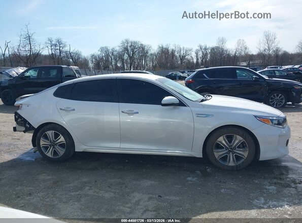 KNAGU4LE0H5012730 2017 KIA OPTIMA HYBRID White Widok wnętrza 360 stopni