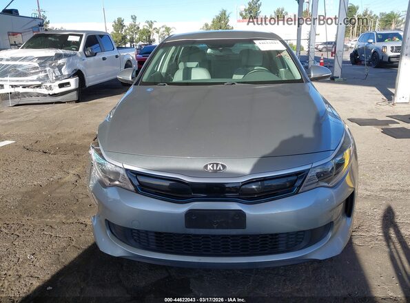 KNAGV4LD5H5016924 2017 KIA OPTIMA PLUG-IN HYBRID Silver Вид щитка приладів