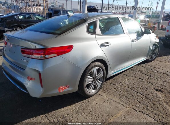 KNAGV4LD5H5016924 2017 KIA OPTIMA PLUG-IN HYBRID Silver Задня права чверть