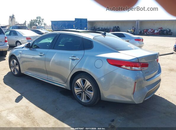 KNAGV4LDXH5008964 2017 KIA OPTIMA PLUG-IN HYBRID Gray Rear left