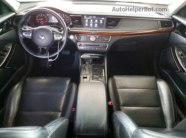 KNALC4J12H5083686 2017 KIA CADENZA Gray Widok deski rozdzielczej