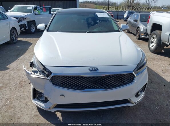 KNALC4J12H5090427 2017 KIA CADENZA White Вид панелі приладів