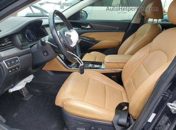 KNALC4J14L5232835 2020 KIA CADENZA Charcoal Вид салону спереду