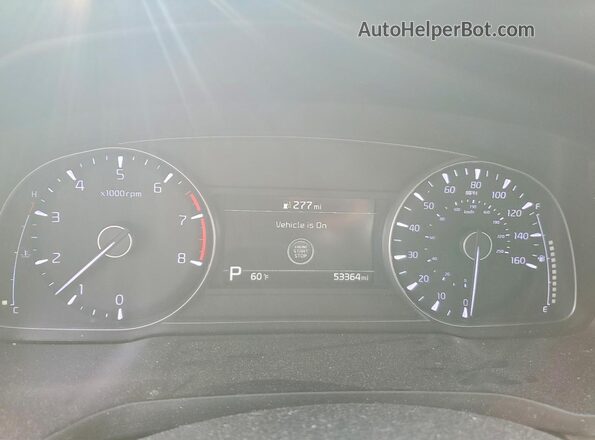 KNALC4J17L5230884 2020 KIA CADENZA White Вид щитка приладів