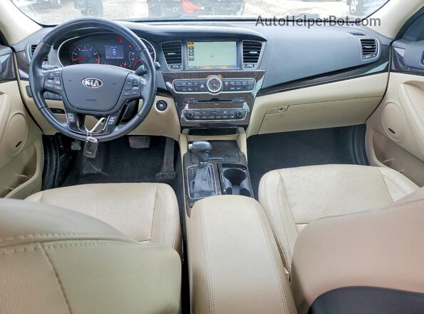 KNALN4D78G5216525 2016 KIA CADENZA Белый Вид панели приборов