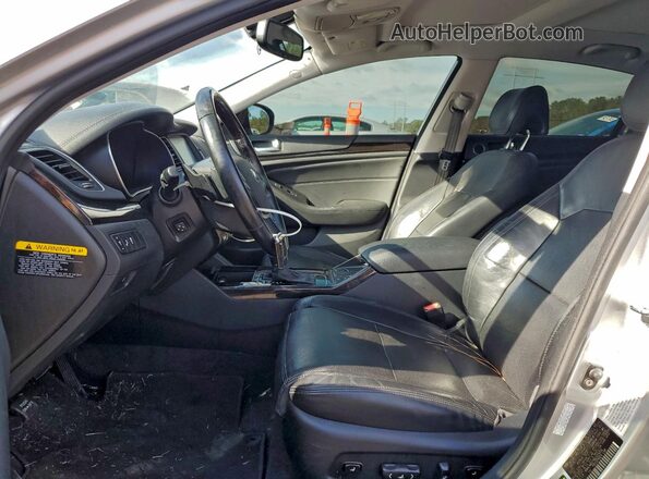 KNALN4D79G5209292 2016 KIA CADENZA Silver Widok wnętrza z przodu