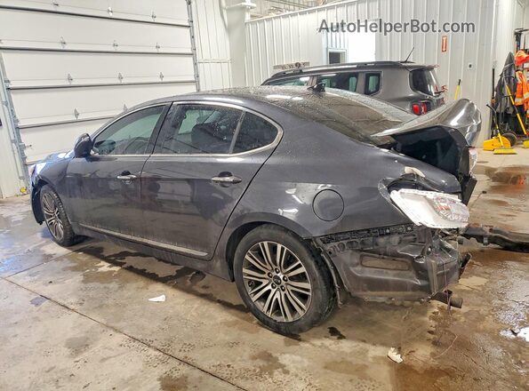 KNALN4D79G5217599 2016 KIA CADENZA Gray Trasero izquierdo