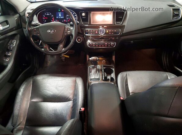 KNALN4D79G5217599 2016 KIA CADENZA Gray Vista del salpicadero