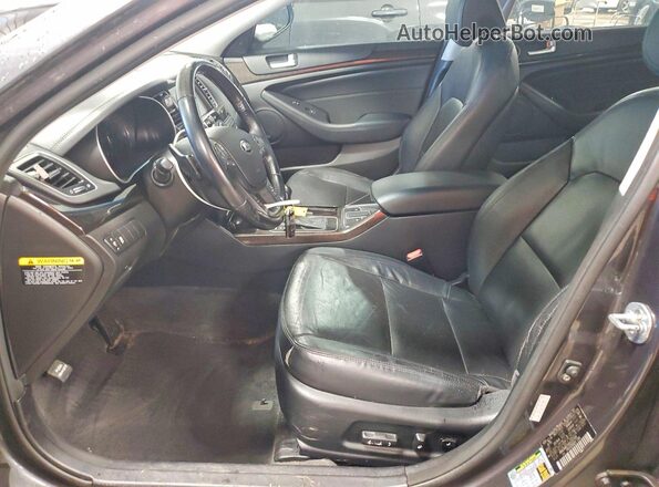 KNALN4D79G5217599 2016 KIA CADENZA Gray Vista interior delantera