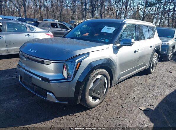 KNDADFS50R6030968 2024 KIA EV9 Gray Առջևի ձախ երեք քառորդ տեսարան