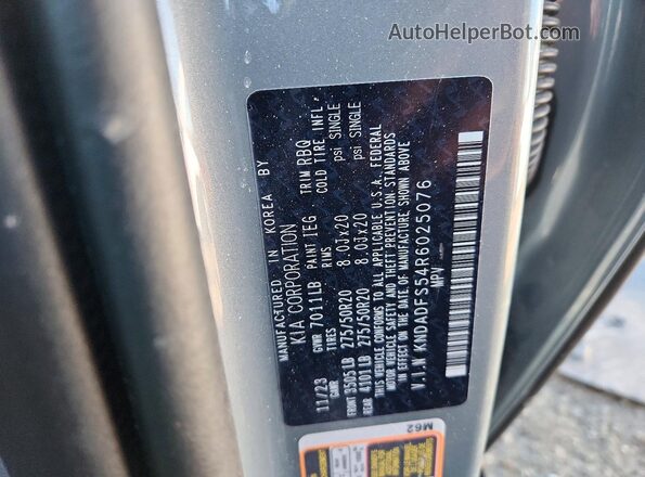 KNDADFS54R6025076 2024 KIA EV9 Серый 