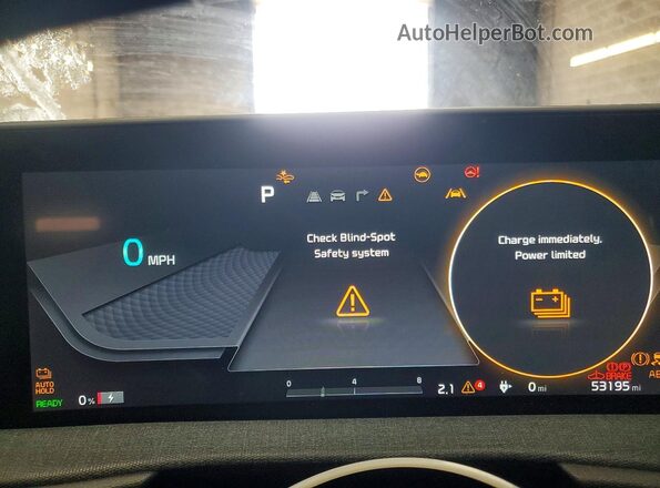 KNDC3DLC2N5048661 2022 KIA EV6 Black ხელსაწყოთა პანელის ხედი