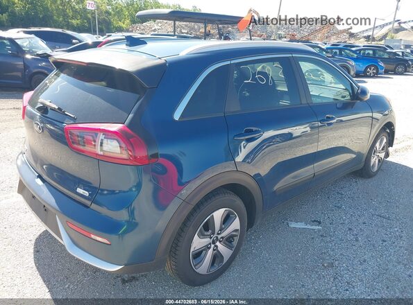 KNDCB3LC0J5210018 2018 KIA NIRO Синий Задняя правая четверть