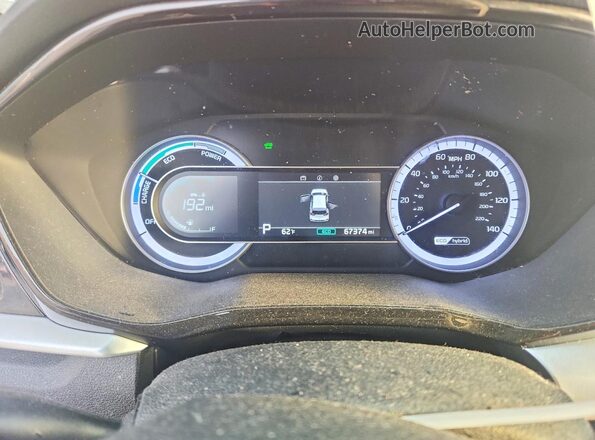 KNDCB3LC2M5488276 2021 KIA NIRO Red Vista del cuadro de instrumentos