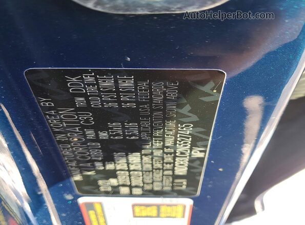 KNDCB3LC2N5527465 2022 KIA NIRO Blue Engine compartment view