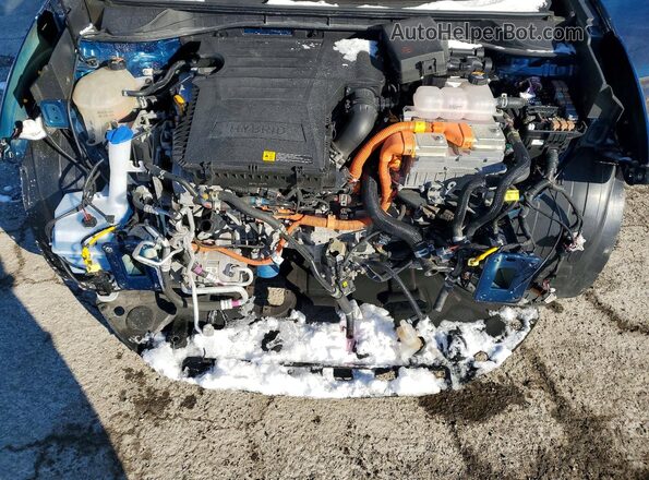 KNDCB3LC2N5527465 2022 KIA NIRO Blue Rear interior view