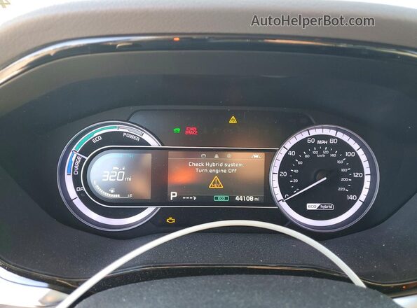 KNDCB3LC2N5527465 2022 KIA NIRO Blue Instrument cluster view