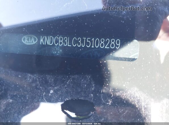 KNDCB3LC3J5108289 2018 KIA NIRO Black Widok wnętrza z tyłu