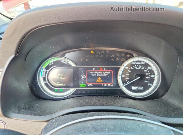 KNDCB3LC8K5295367 2019 KIA NIRO Красный 