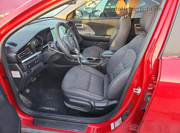 KNDCB3LC8M5486922 2021 KIA NIRO Maroon წინა სალონის ხედი