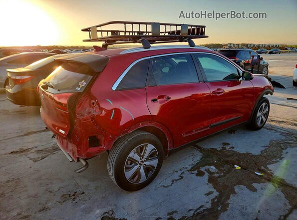 KNDCB3LC8M5486922 2021 KIA NIRO Maroon უკანა მარჯვენა