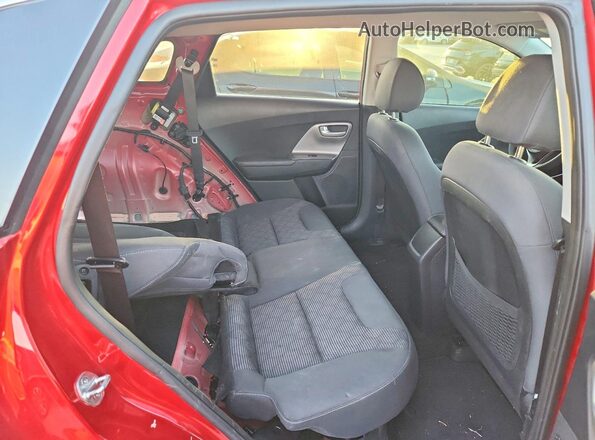 KNDCB3LC8M5486922 2021 KIA NIRO Maroon უკანა სავარძლების ხედი